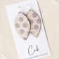 Hedgehog and Heart Cork Earrings - Leaf